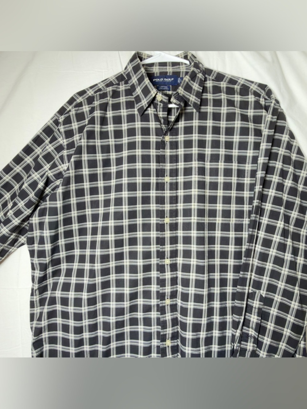 Ralph Lauren Black and White Plaid Long-Sleeve Button-Down Shirt - Picture 2 of 7